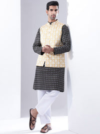 Anouk Men Printed Kurta Biasa dengan Set Kurta Piyama