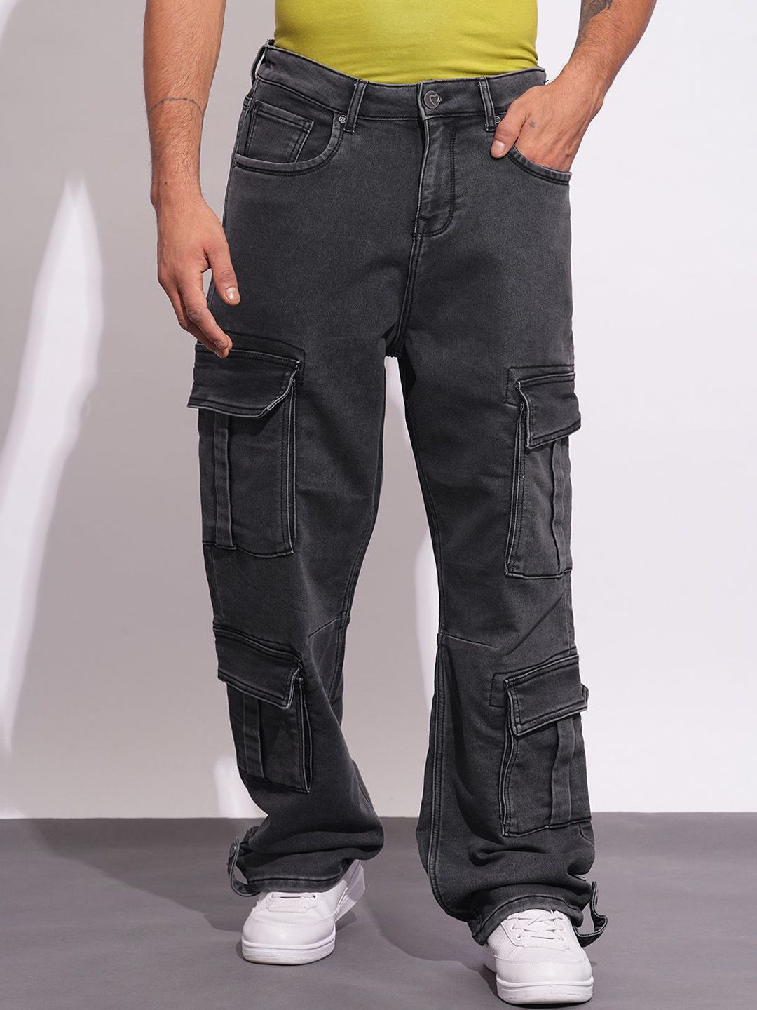 Being Human Men Classic Relaxed Fit Light Fade Stretchable Jeans