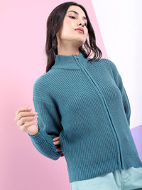 Tokyo Talkies Women Cable Knit Pullover