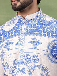 SOJANYA Men Ethnic Motifs Embroidered Thread Work Kurta
