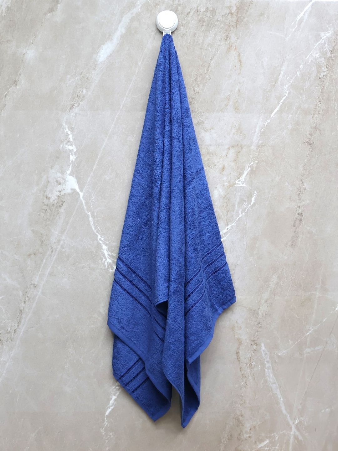 BOMBAY DYEING Blue 1 Pcs Cotton 400 GSM Bath Towel