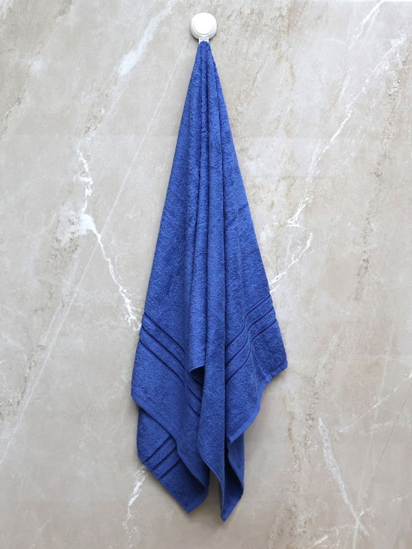 BOMBAY DYEING Blue 1 Pcs Cotton 400 GSM Bath Towel