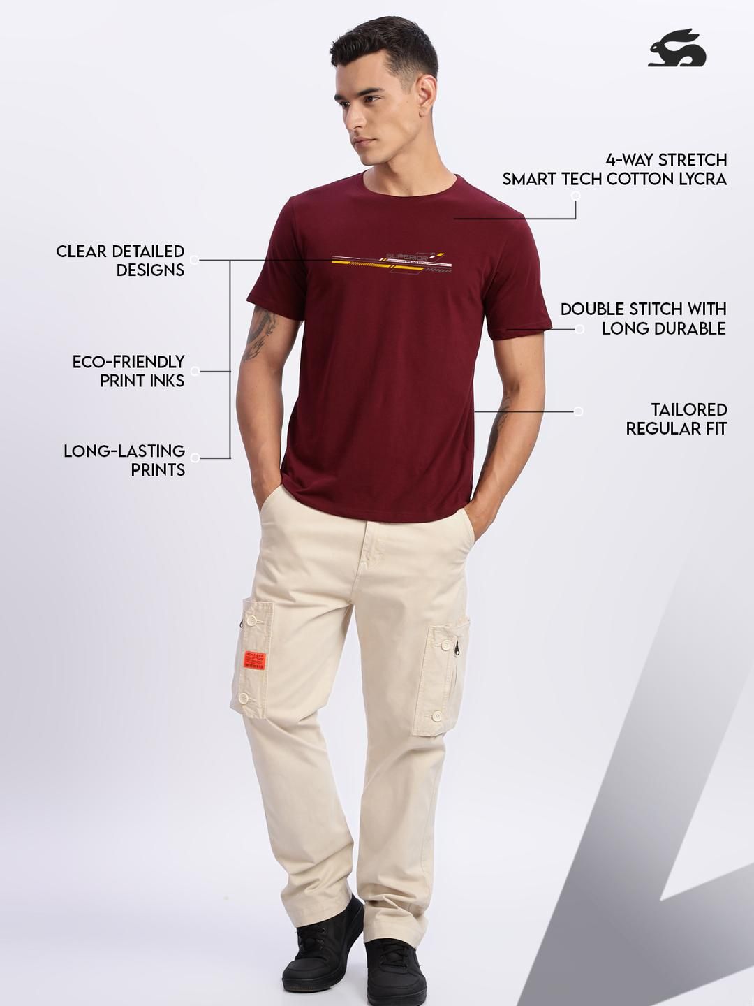Tshirts ADRO Men Maroon
