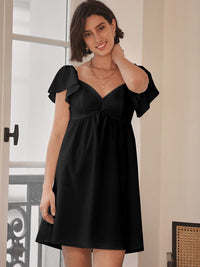 DressBerry Women V-Neck A-Line Above Knee Dress