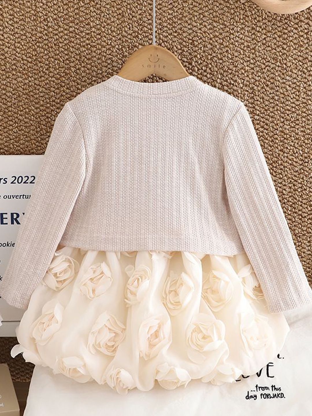 YK Girls Round Neck Cotton A-Line Dress