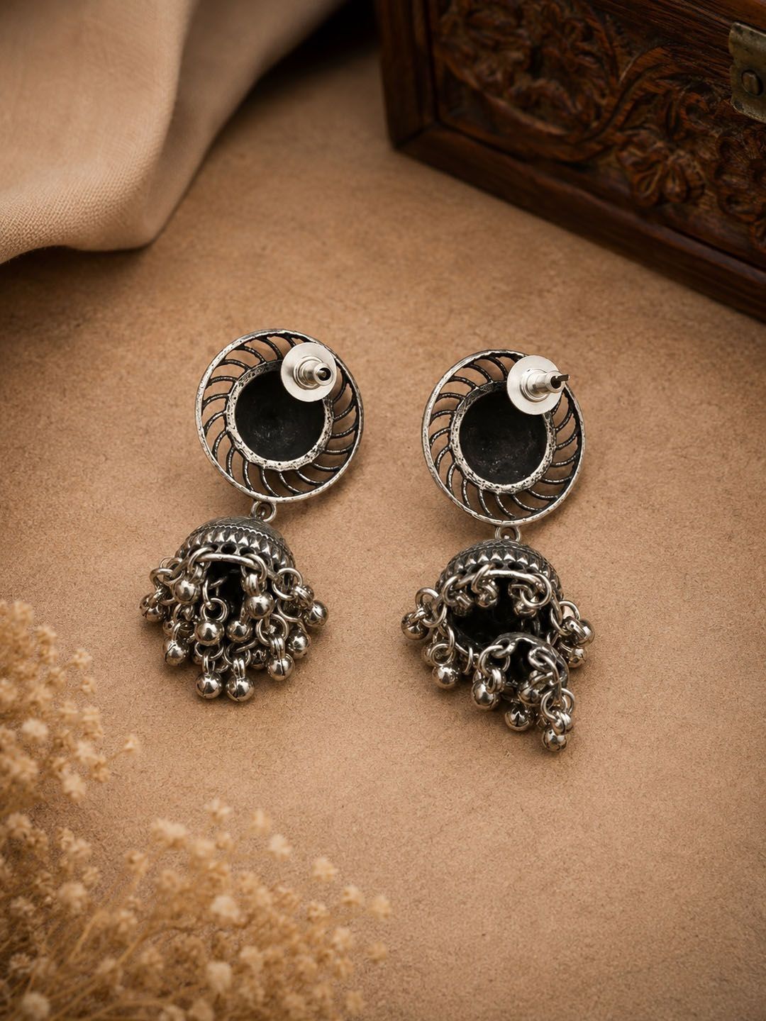 PANASH Circular Jhumkas Earrings