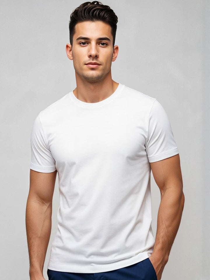 ADRO Short Sleeves Cotton Regular Fit T-shirt