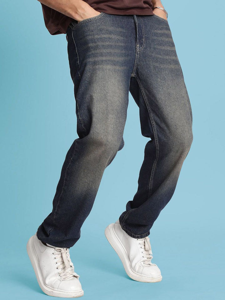 Bene Kleed Men Relaxed Fit Mid-Rise Tinted Jeans