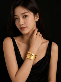 VOGUE PANASH Gold-Plated Cuff Bracelet