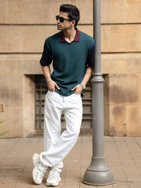 T-shirt kolar Powerlook Men Reka bentuk Polo
