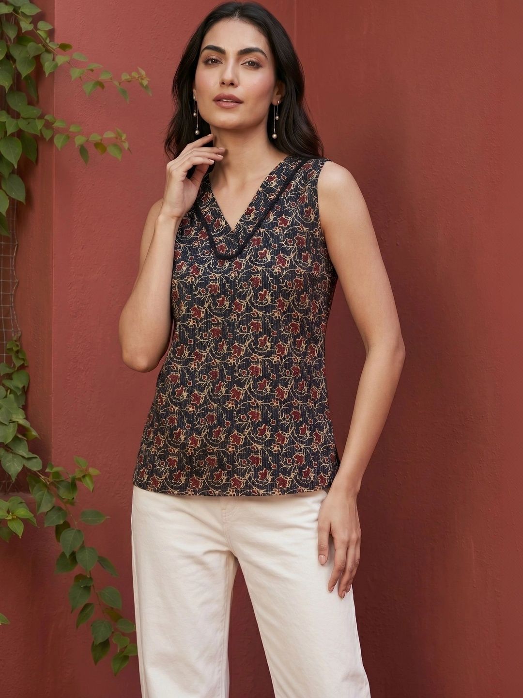 Mamicha Floral Print Top