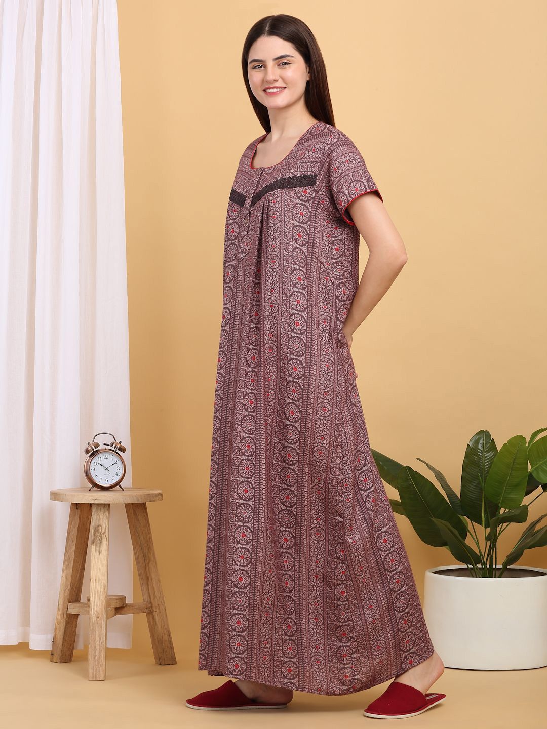 Sweet Dreams Printed Maxi Nightdress
