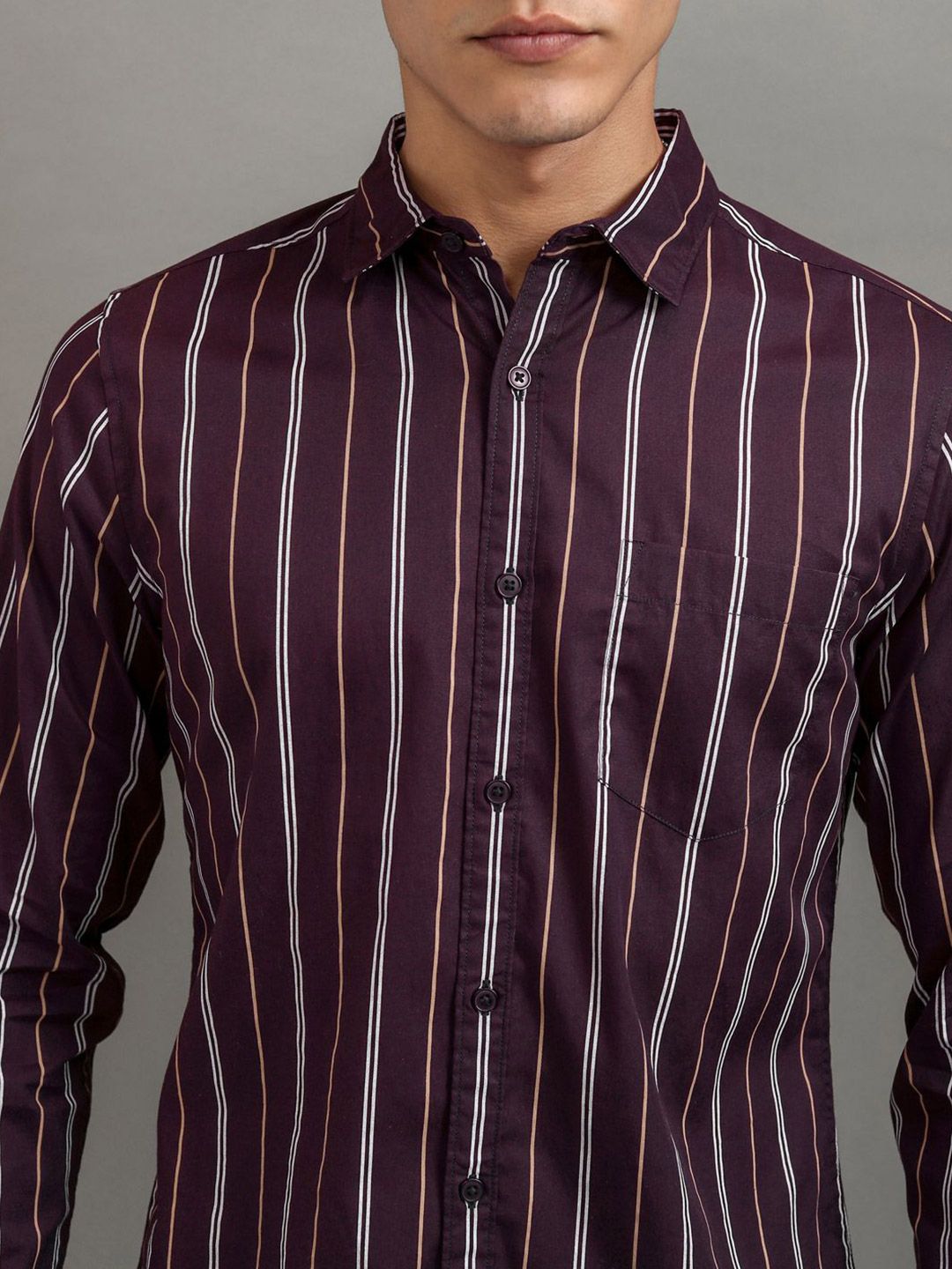 HIGHLANDER Men Striped Relaxed Fit Shirt