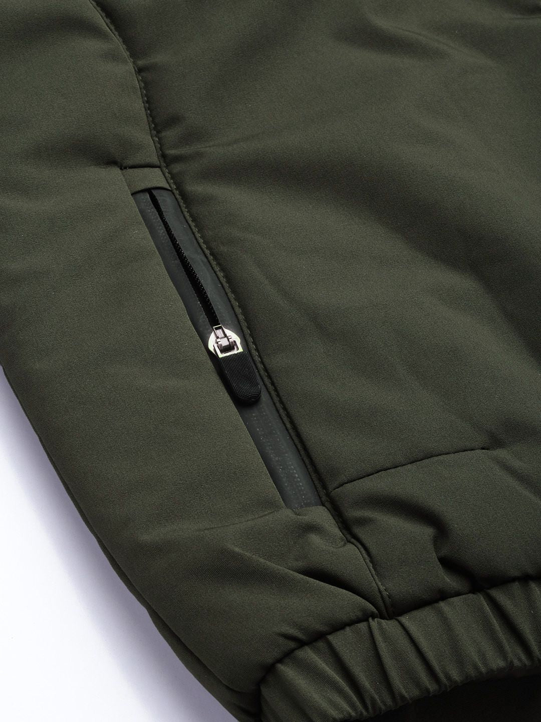 The Indian Garage Co Men Solid Zip-Front Bomber Jacket