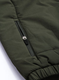 The Indian Garage Co Men Solid Zip-Front Bomber Jacket