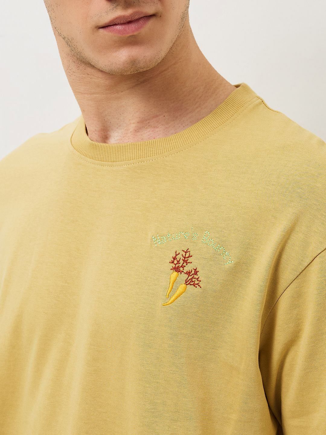 SPYKAR Men Graphic Printed Round Neck Cotton Relaxed Fit T-shirt