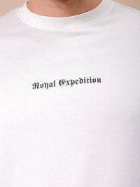 The Indian Garage Co Men Graphic Printed Round Neck Cotton Oversized T-shirt