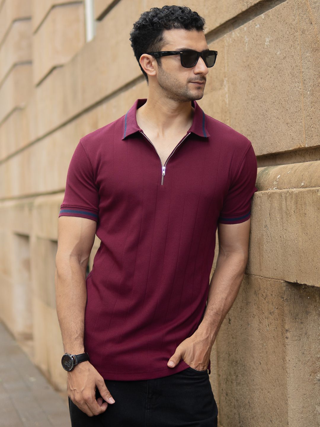 Powerlook Men Polo Collar T-shirt