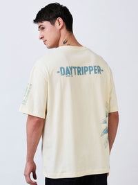SPYKAR Men Floral Printed Round Neck Cotton Relaxed Fit T-shirt