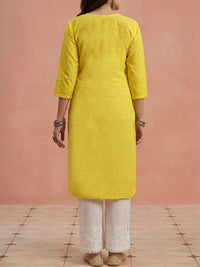 House of Chikankari Women Embroidered Chikankari Kurta