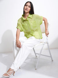 Tokyo Talkies Women Solid Relaxed Fit Shirt