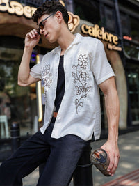 Eszett Men Floral Printed Casual Shirt