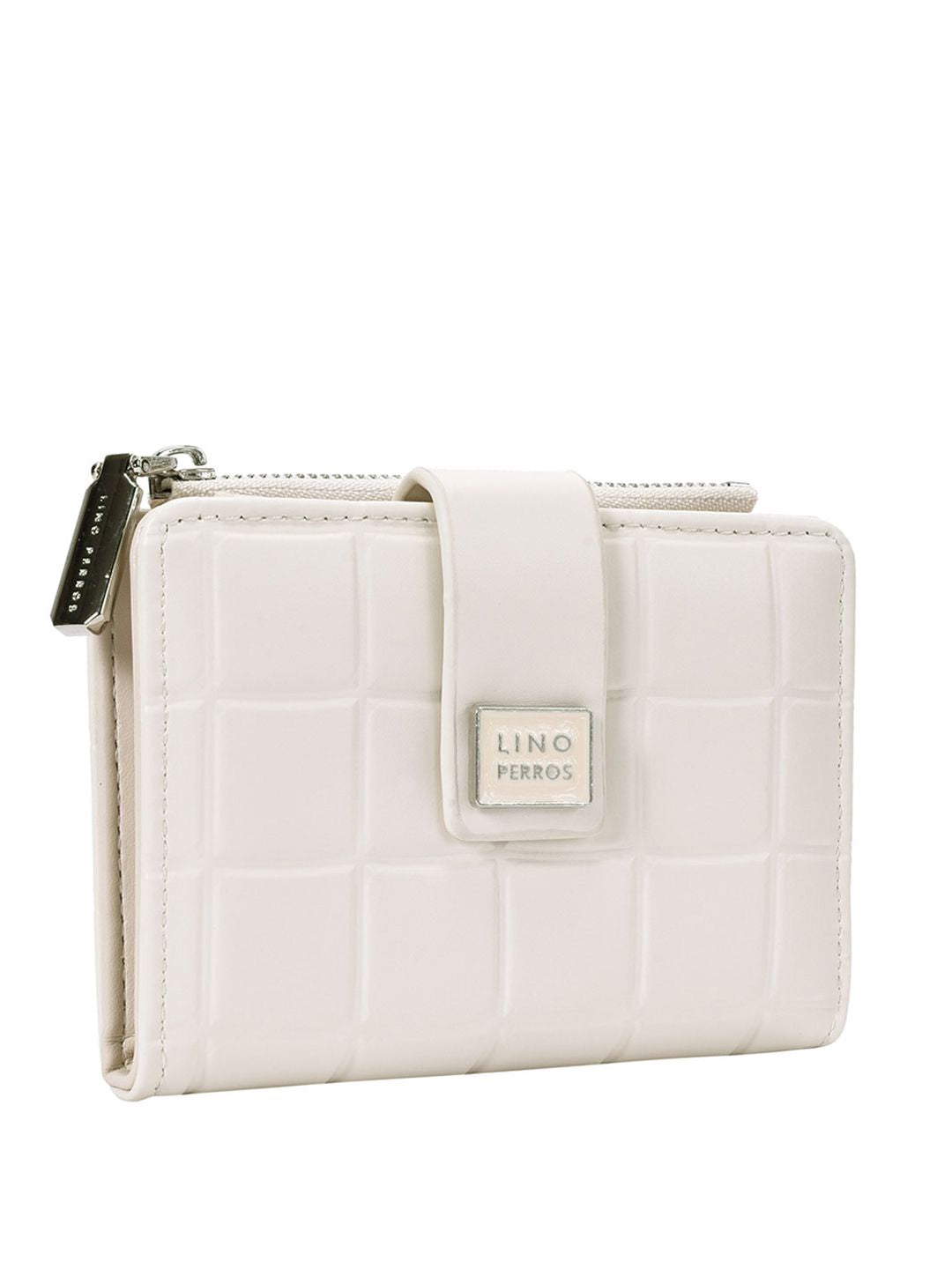 Lino Perros Women Geometric Textured Quilted Two Fold Wallet