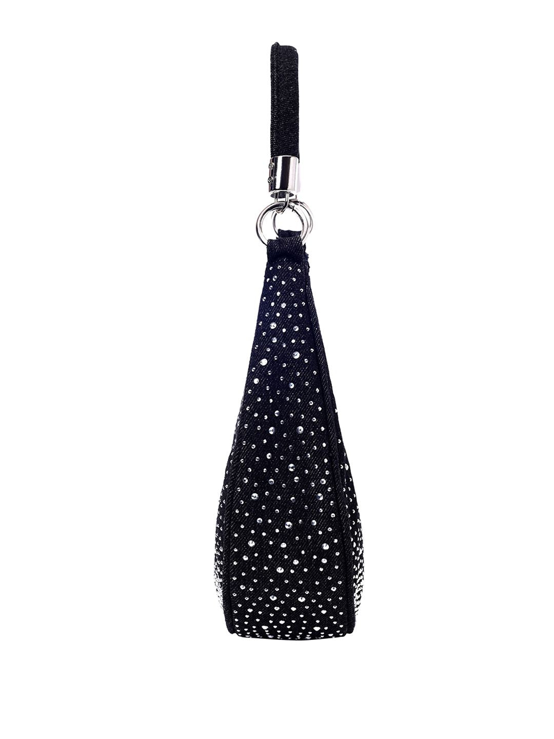 Lino Perros Embellished Half Moon Shoulder Bag