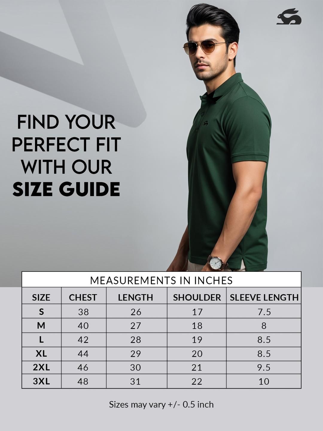 ADRO Men Green Cotton Tshirts