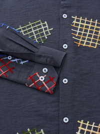 Thomas Scott Men Embroidered Regular Fit Casual Shirt