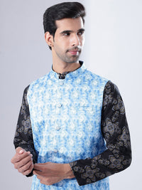 Anouk Men Printed Kurta with Pyjamas with Nehru Jacket