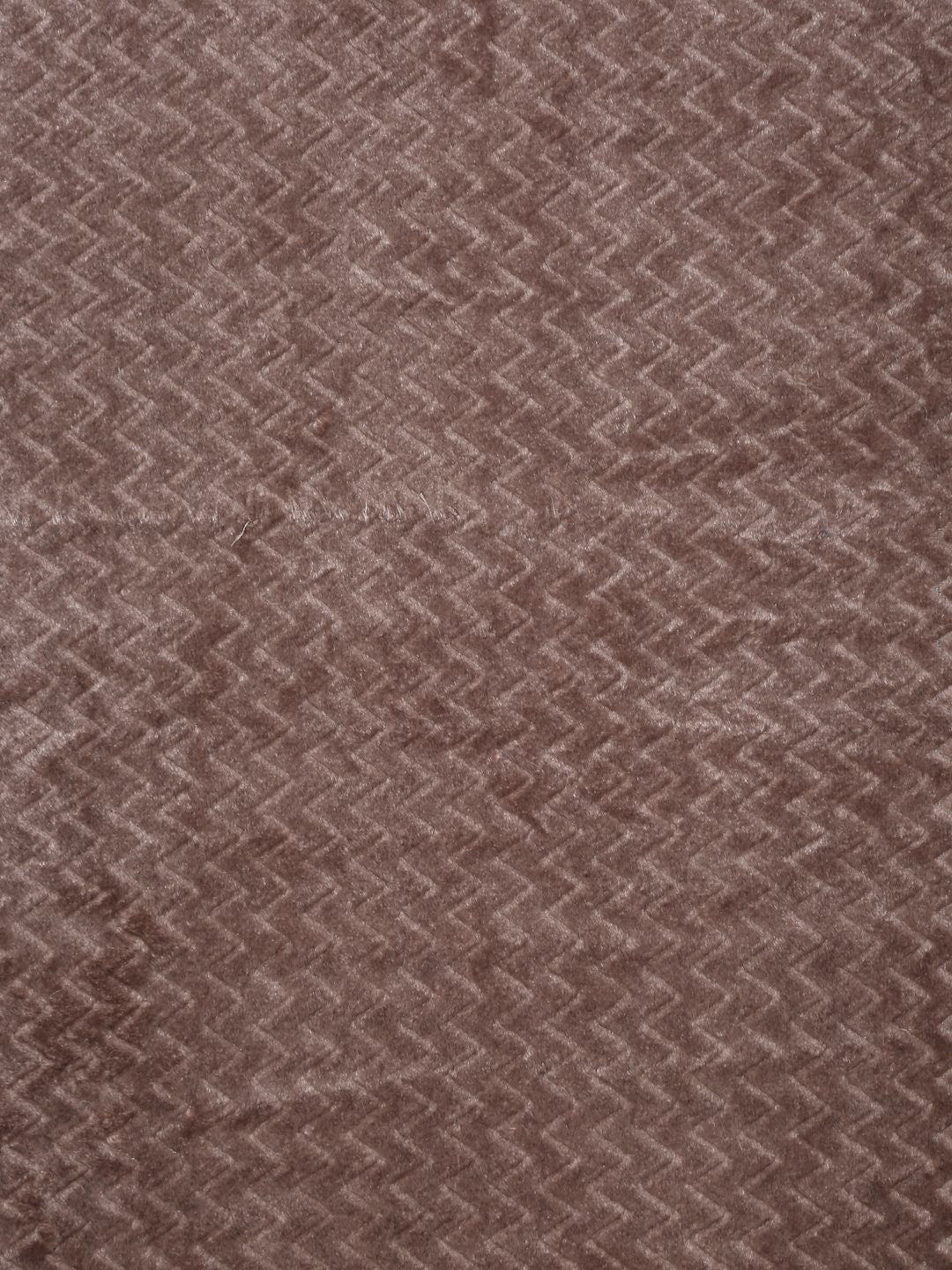 KLOTTHE  Brown Abstract 300TC Woollen Single Bedsheet & 1 Pillow Cover