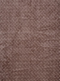KLOTTHE  Brown Abstract 300TC Woollen Single Bedsheet & 1 Pillow Cover