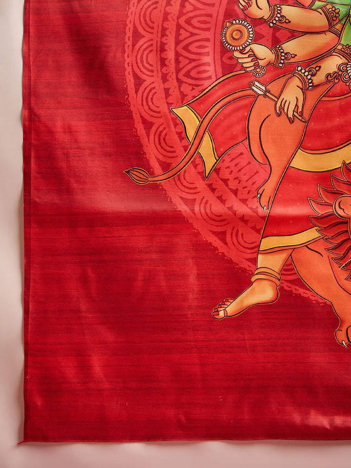Saree mall Ethnic Motifs Printed Saree With Blouse Piece
