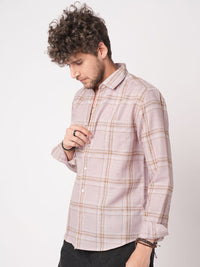 VASTRADO Classic Checked Slim Fit Pure Cotton Casual Shirt
