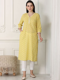 W Women Floral Flared Sleeves Kurta