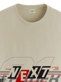 ADRO Men Graphic Printed Round Neck Cotton T-shirt