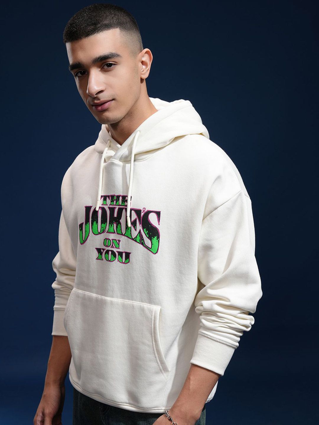 HIGHLANDER Men Oversized Drop Shoulder Hoodie Sweatshirt