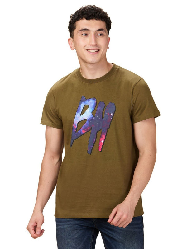 Being Human Men Typography Printed Round Neck Cotton T-shirt