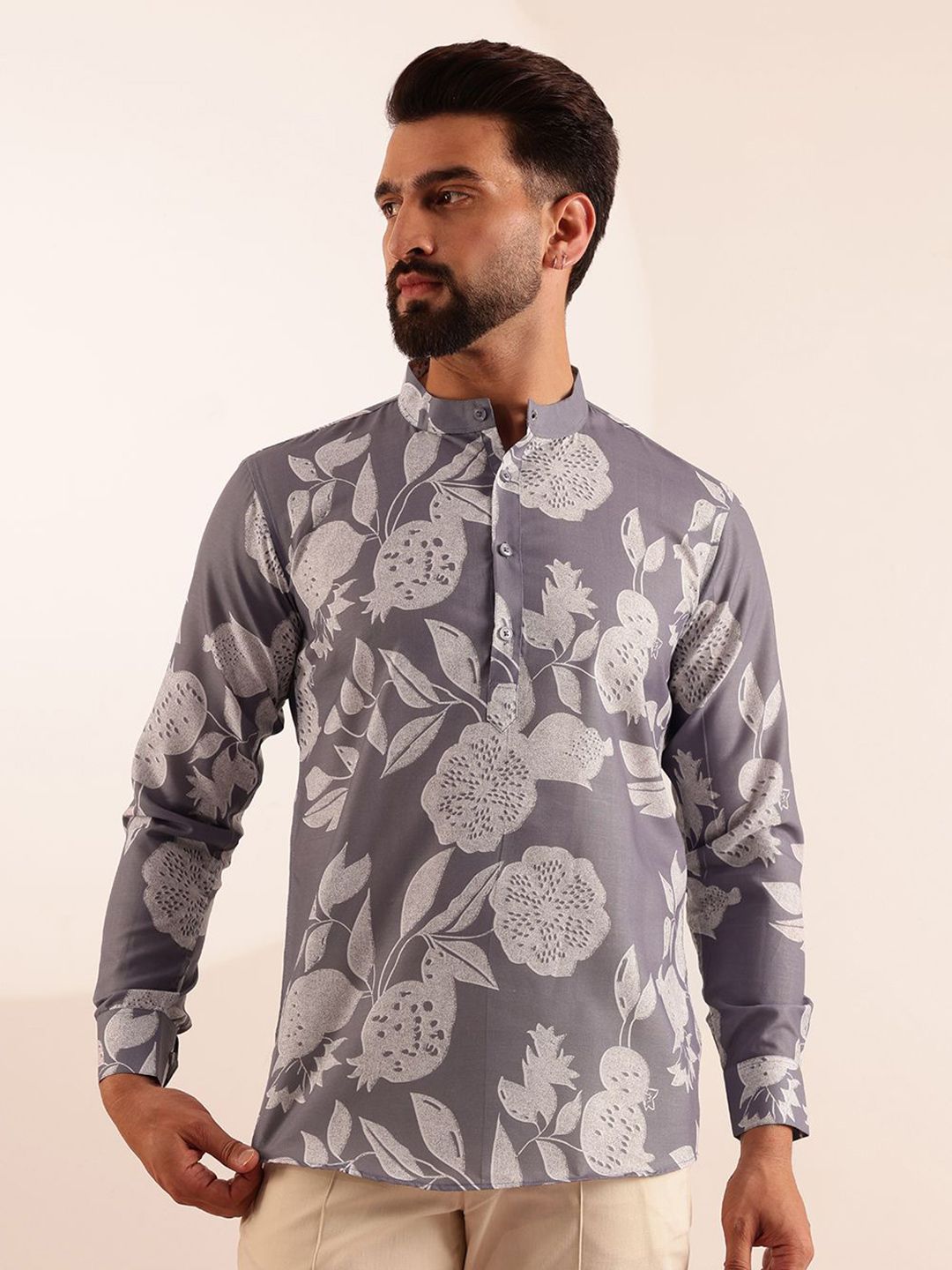 Anouk Men Floral Printed Kurta