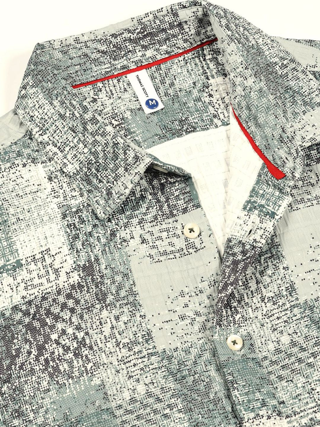 Thomas Scott Men Premium Slim Fit Opaque Printed Casual Shirt