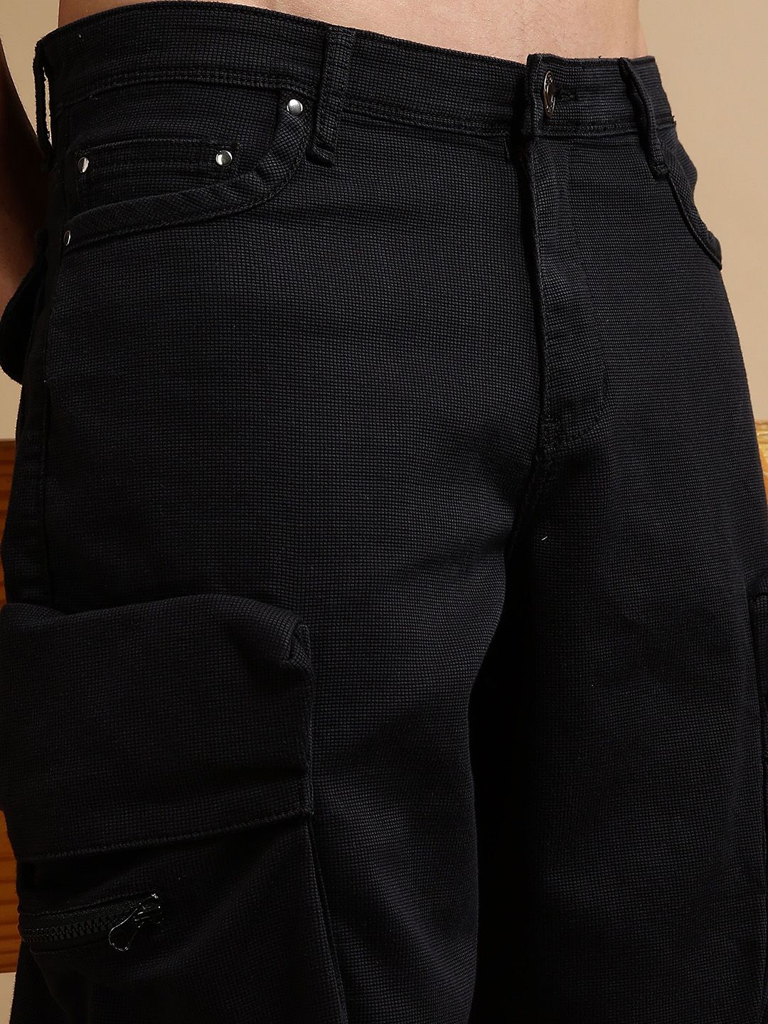 Seluar Pendek Kargo Denim Baggy Eszett Lelaki