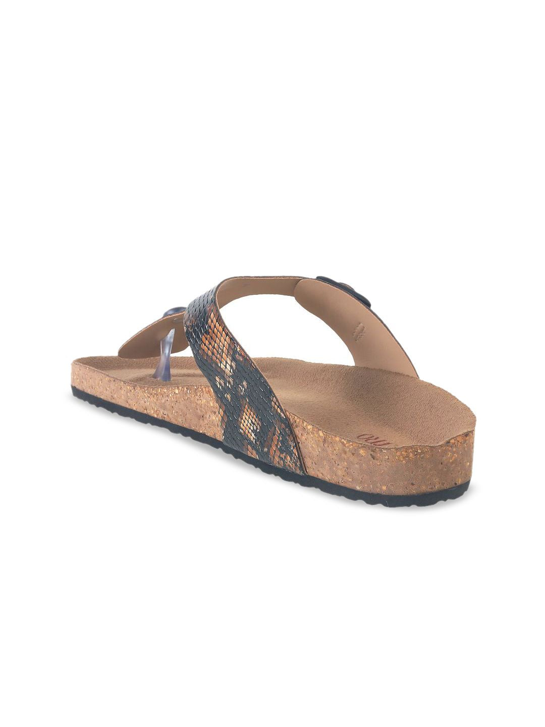 Metro Women Square Toe T-Strap Flats