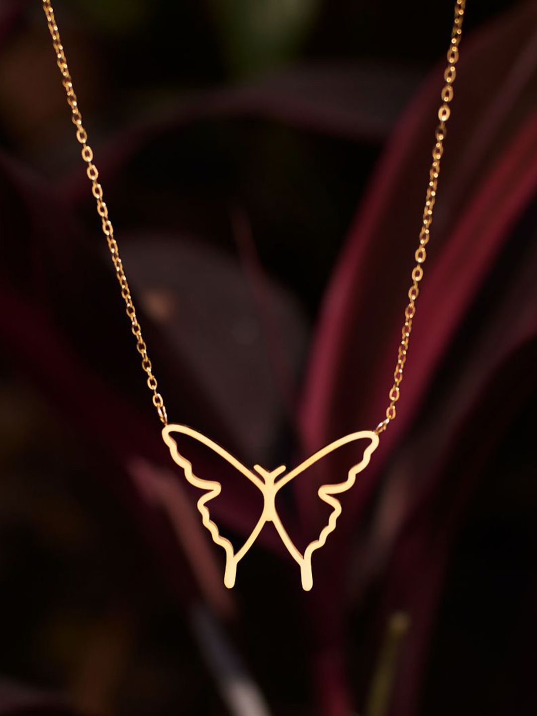 Rantai emas Mariposa keluli tahan karat asin