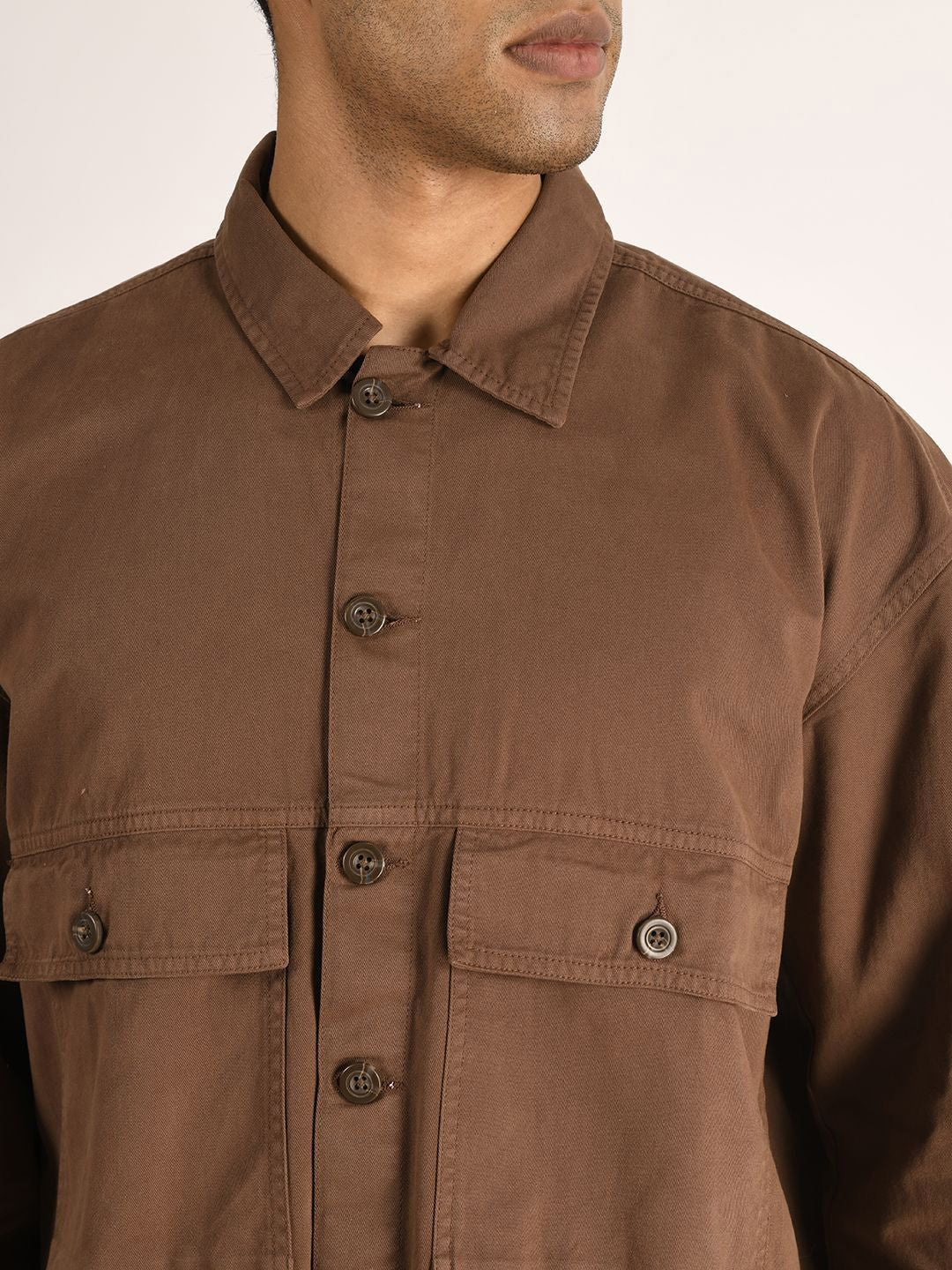 Bene Kleed Men Solid Oversized Pure Cotton Tailored Jacket