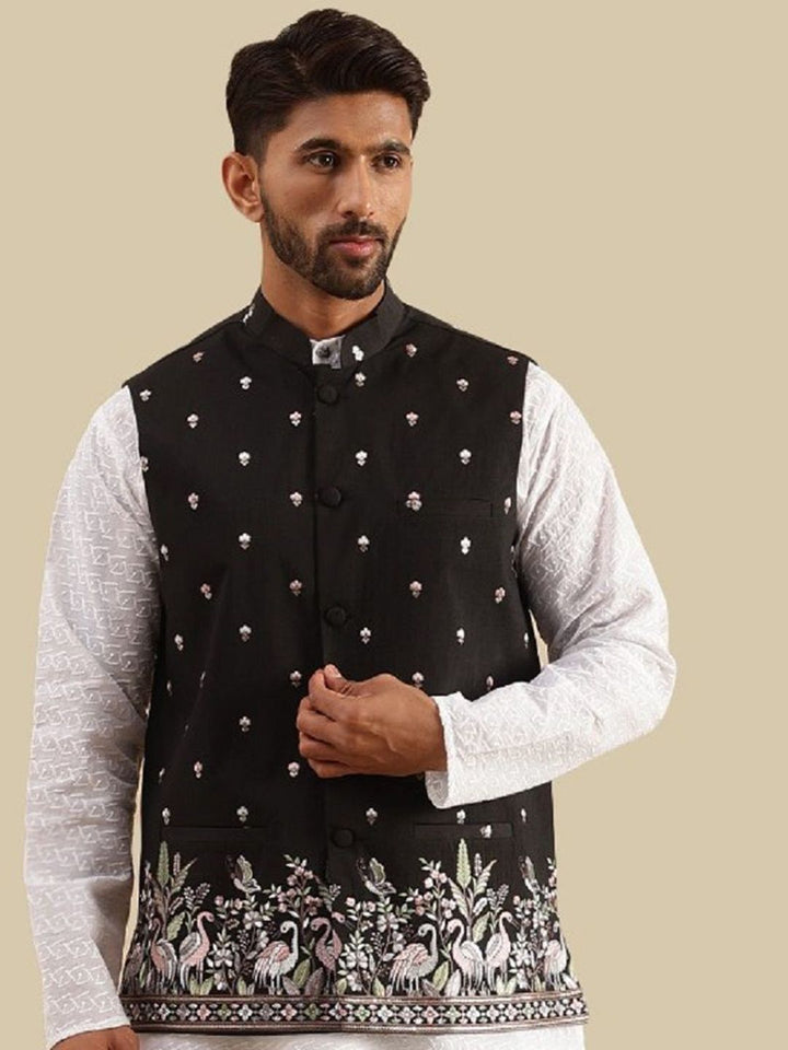 SOJANYA Jaket Nehru Sulam Lelaki