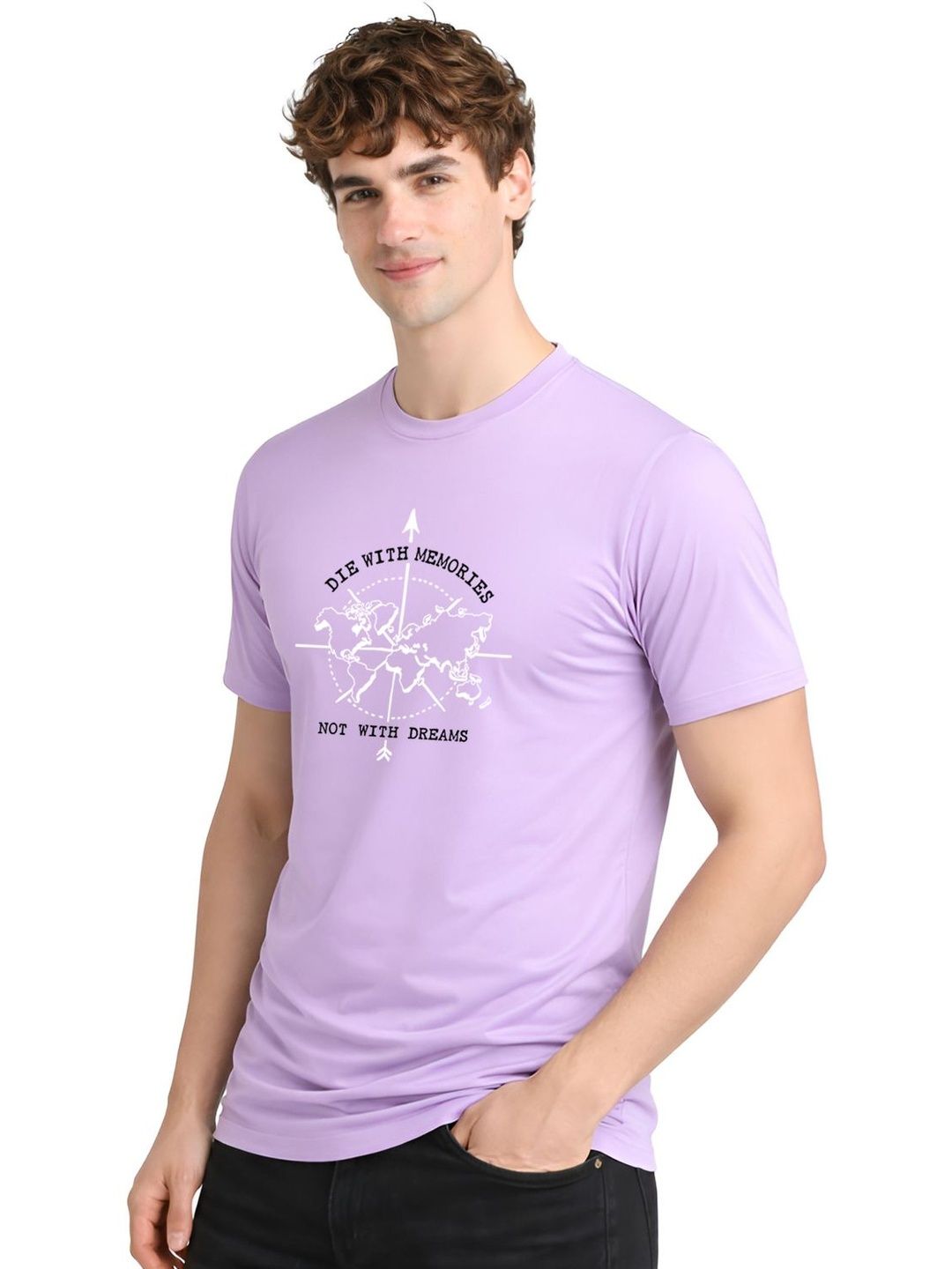 ADRO Men Typography Printed T-shirt