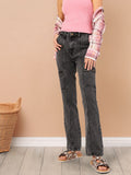 DressBerry Comfy Chic Straight Fit Pocket Detailed High-Waist Coloured Jeans