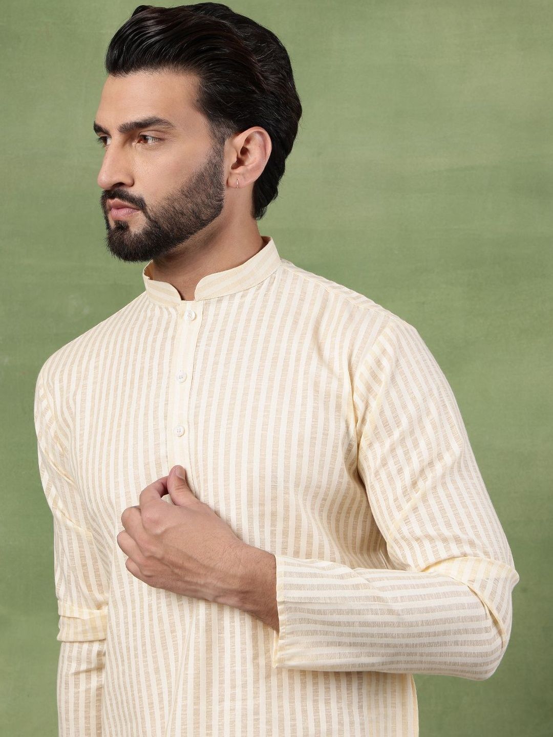 SOJANYA Men Striped Kurta
