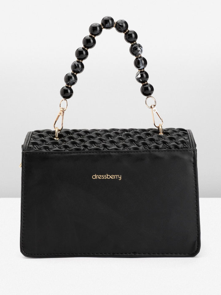 DressBerry Bubble Textured Structured Satchel